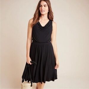 ANTHROPOLOGIE / MAEVE Black Sleeveless Dress